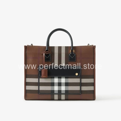 [Premium] BURBERRY 버버리 미디엄 프레야 토트백 80696601