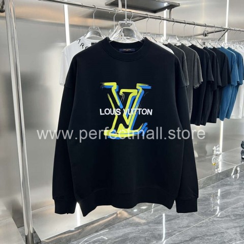 [S~2XL]루이비통 로고 프린트 맨투맨 2color